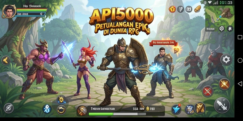 Tampilan gameplay RPG yang mendebarkan dan imersif.