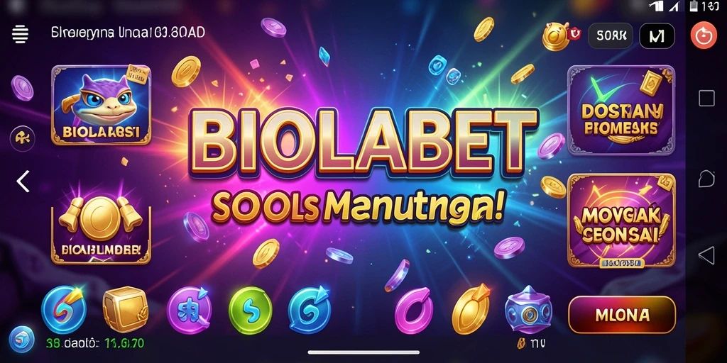 Tampilan gameplay seru dari BIOLABET dengan berbagai tema slot.