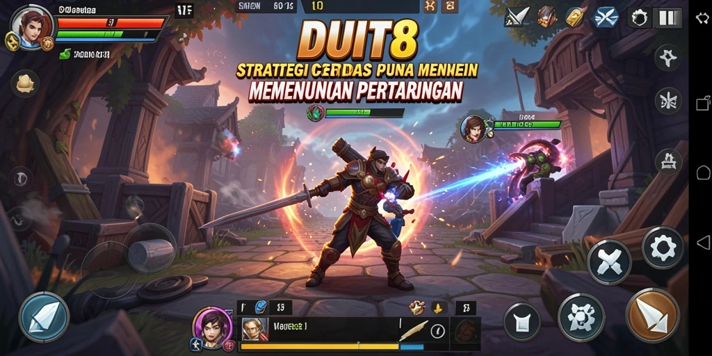 Tampak menegangkan dari pertempuran dalam DUIT8 yang strategis.