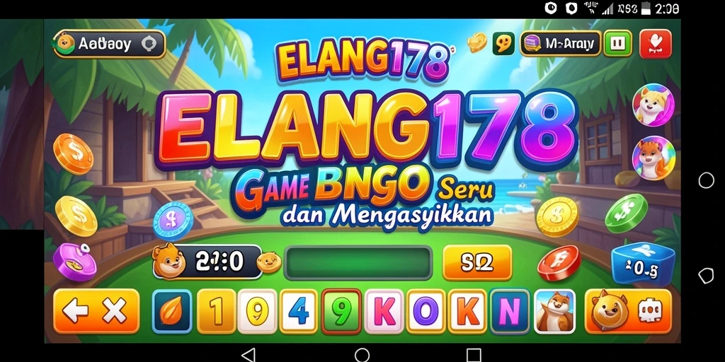 Tampilan gameplay seru ELANG178 dengan fitur Bingo yang menarik.