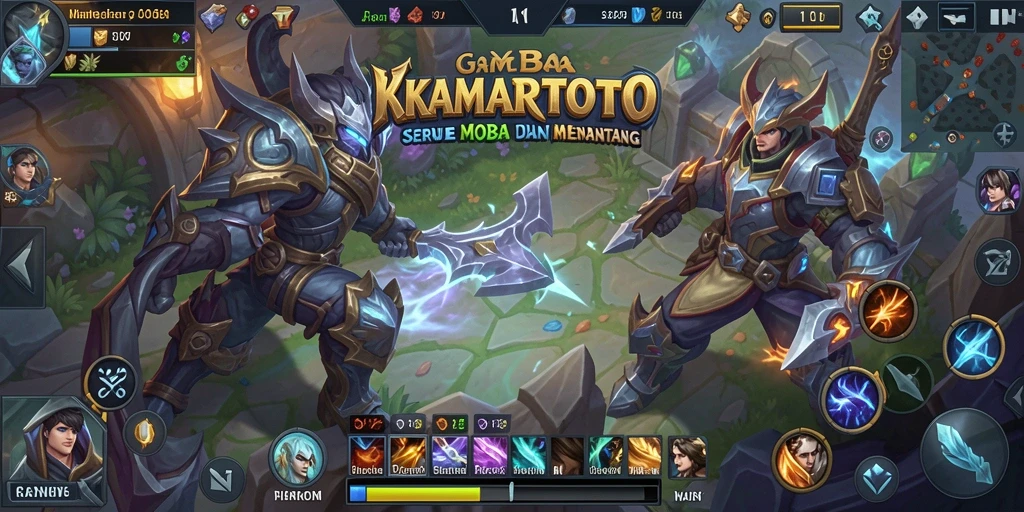 Tampilan seru gameplay KAMARTOTO dengan aksi pertempuran seru.