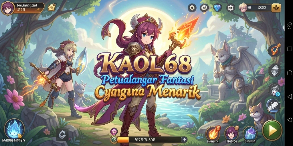 Tangkapan layar KAOL68 menampilkan aksi karakter Anime yang dinamis.