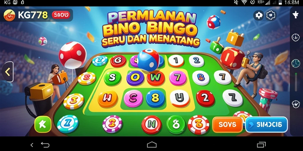 Tampilan gameplay Bingo yang seru dan mengasyikkan