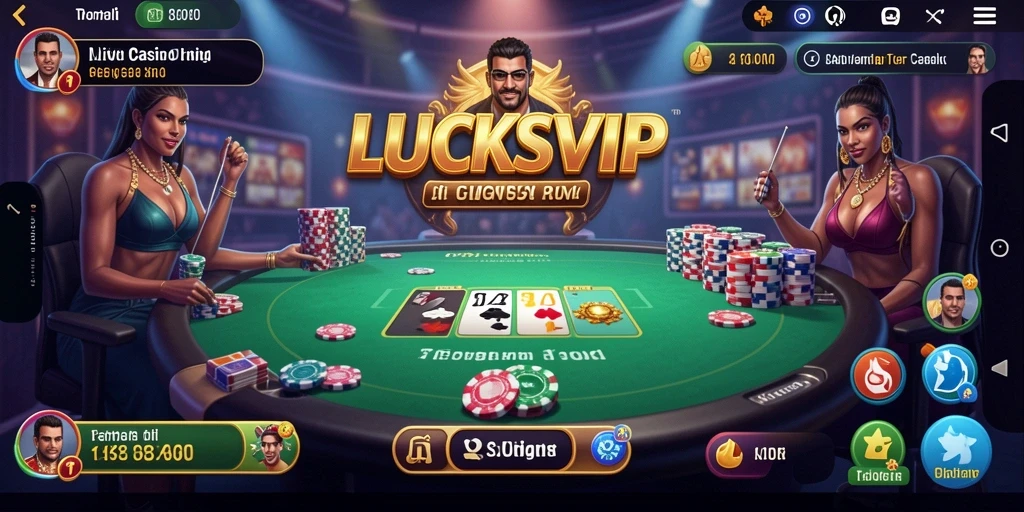 Gambaran gameplay langsung di LUCKSVIP dengan dealer profesional.