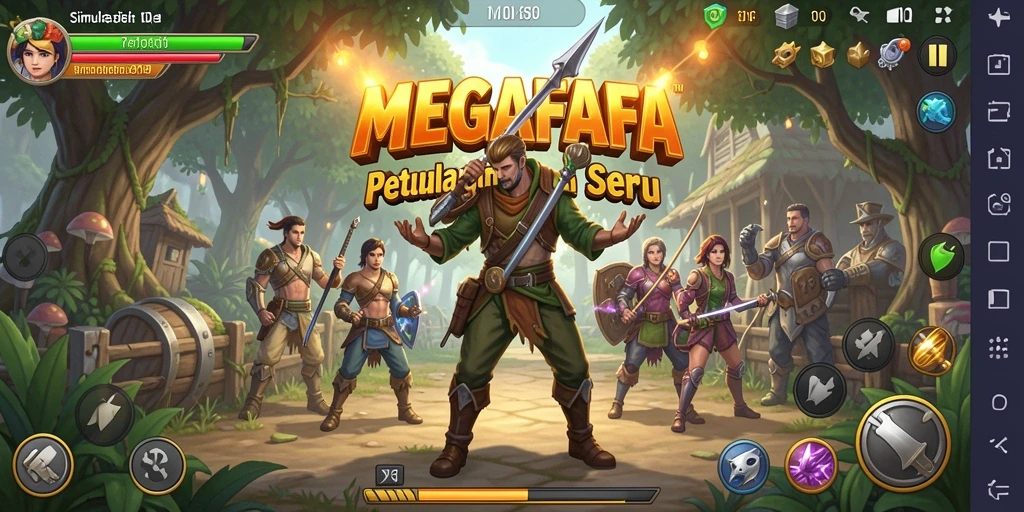 Tampilan gameplay menarik dari MEGAFAFA yang penuh dengan kreativitas.