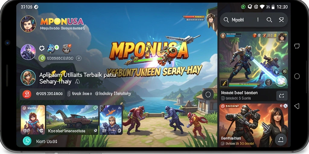 Tampilan antarmuka utama MPONUSA yang intuitif dan mudah digunakan.