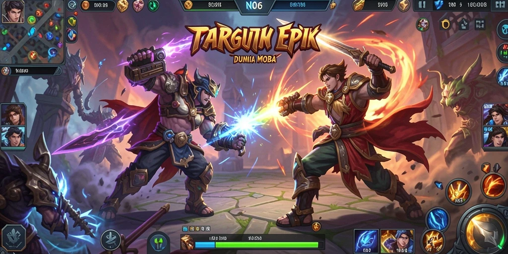 Tampilan gameplay seru dan penuh aksi di N06.