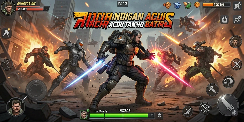 Tampilan gameplay menarik dari NX303 dengan aksi mendebarkan.