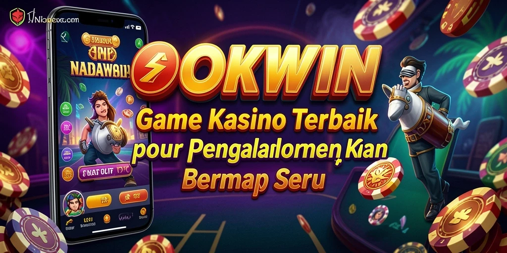 Screenshot gameplay OKWIN menampilkan suasana kasino yang mendebarkan.