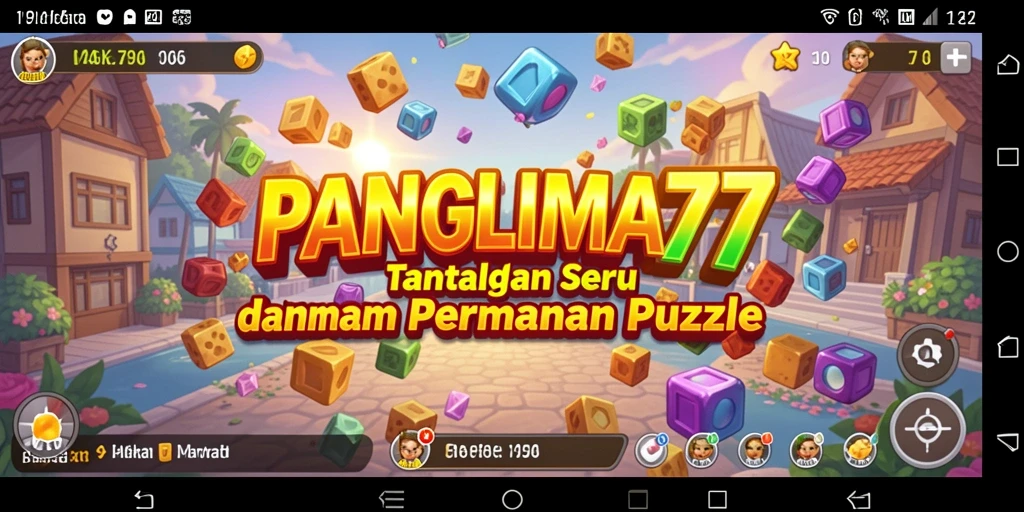 Tampilan screenshot dari gameplay seru dalam PANGLIMA77.