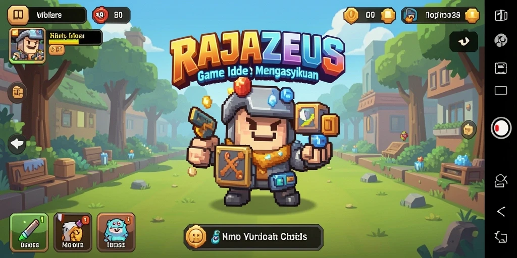 Tampilan gameplay RAJAZEUS dengan elemen Idle yang menarik.