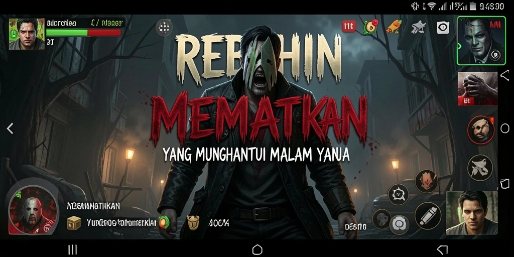 Screenshot menampilkan momen menegangkan dalam REBAHIN.