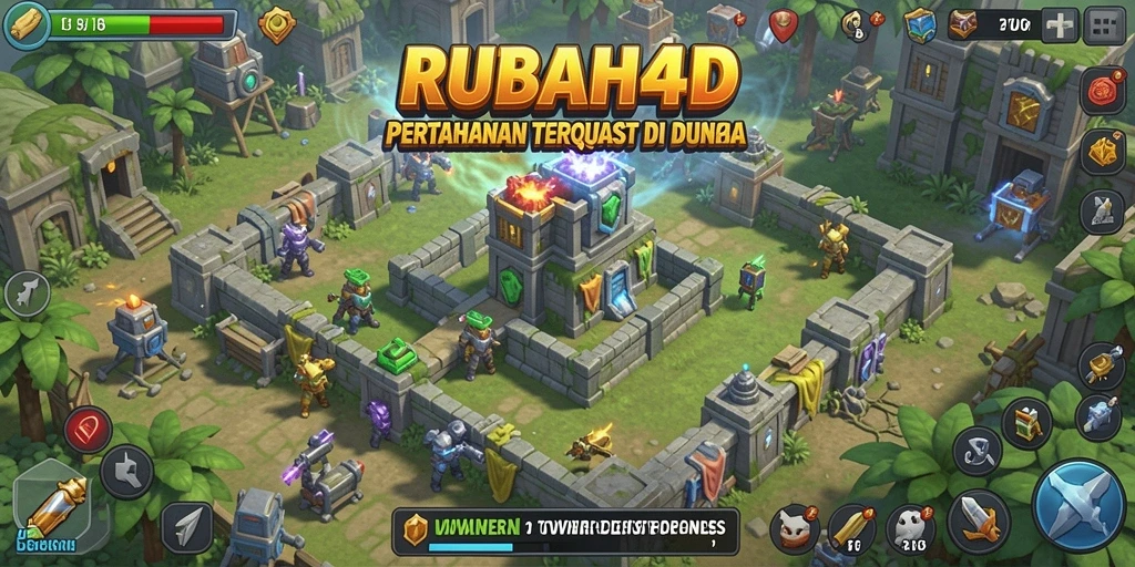Screenshot RUBAH4D menampilkan aksi menegangkan dalam Tower Defense.