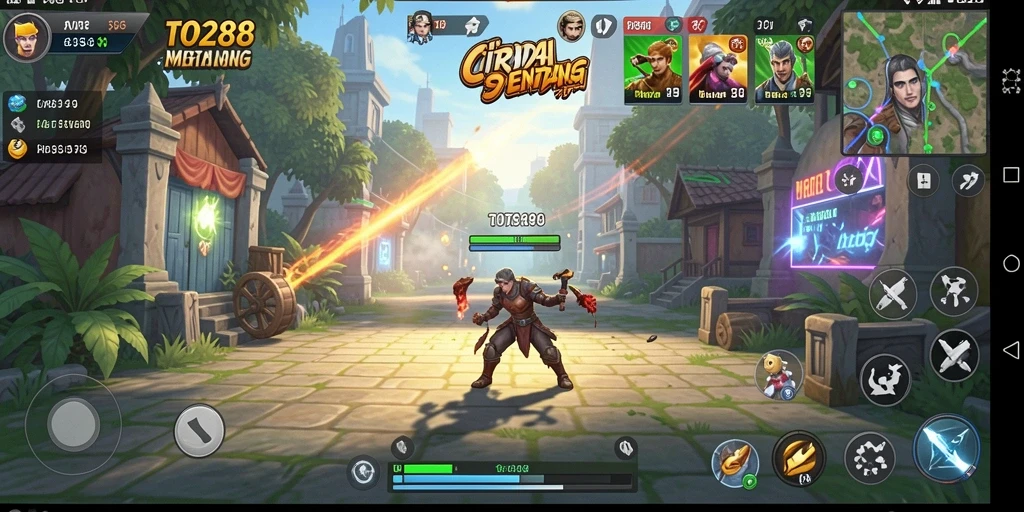 Tangkapan layar menunjukkan gameplay strategis yang mendebarkan di TO288.