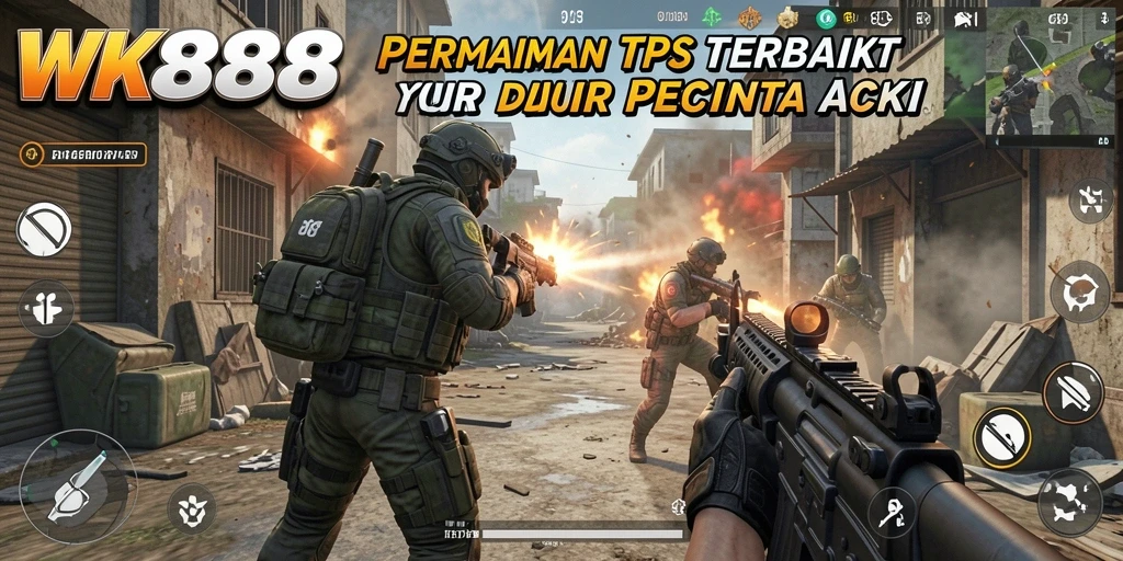 Screenshot dari gameplay seru di WK888 yang menampilkan aksi TPS.