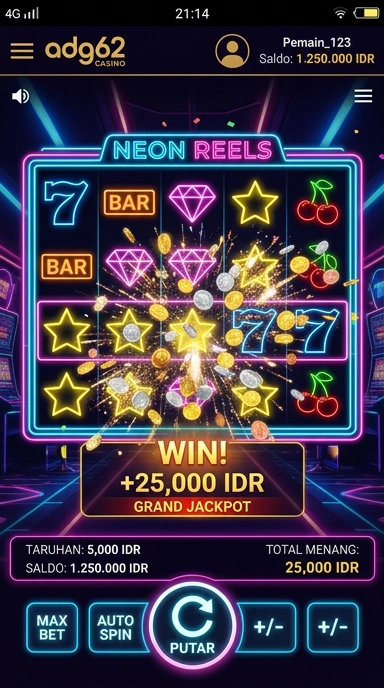 Screenshot fitur unggulan dalam aplikasi adg62.